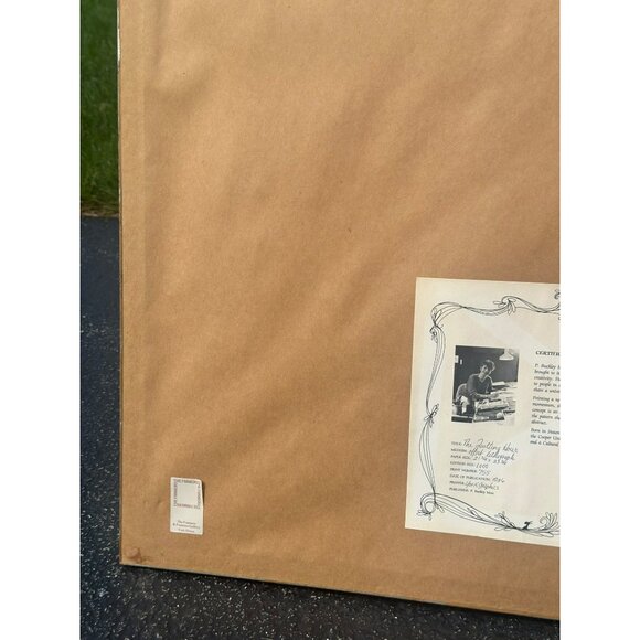 VTG P. Buckley Moss The Quilting Hour Framed 30.5"x30.5" Art Signed Numbered COA - Picture 8 of 8